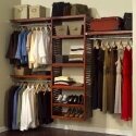 Clear the clutter, and straighten the mess in all of your closets with Wood Closet Organizers.